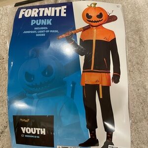 Fortnight punk youth medium costume used